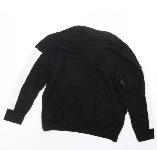 Womens UK Size M PRETTYLITTLETHING Black Pullover Jumper