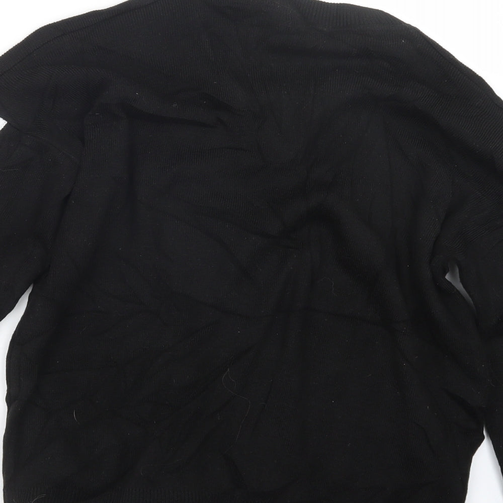 Womens UK Size M PRETTYLITTLETHING Black Pullover Jumper