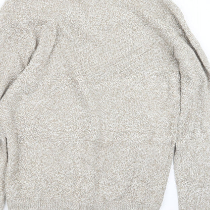 Mens UK Size L Easy Beige Pullover Sweatshirt