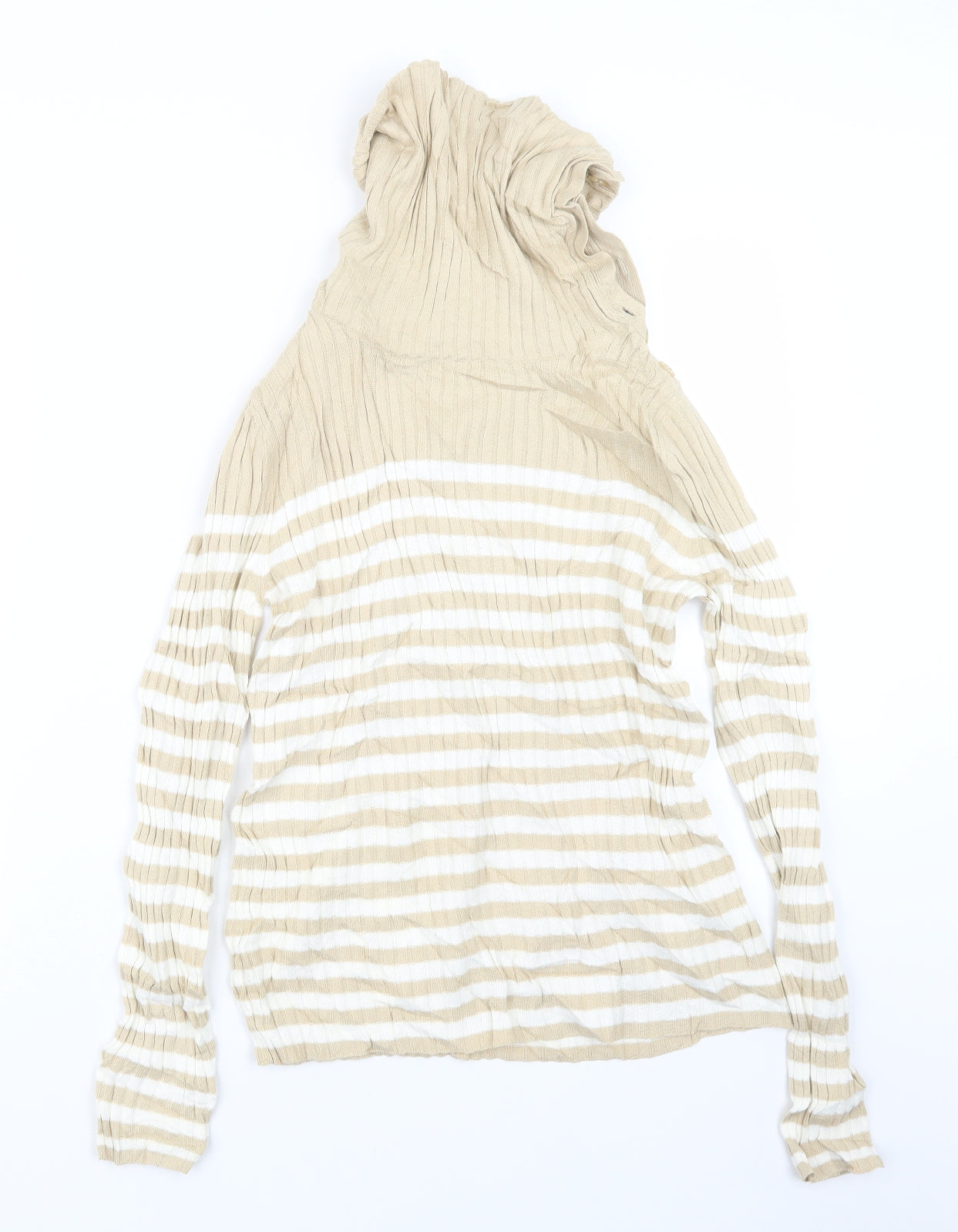 Womens UK Size 10 BHS Beige Pullover Jumper