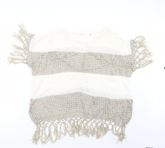 George Womens Beige  Knit Pullover Jumper Size M