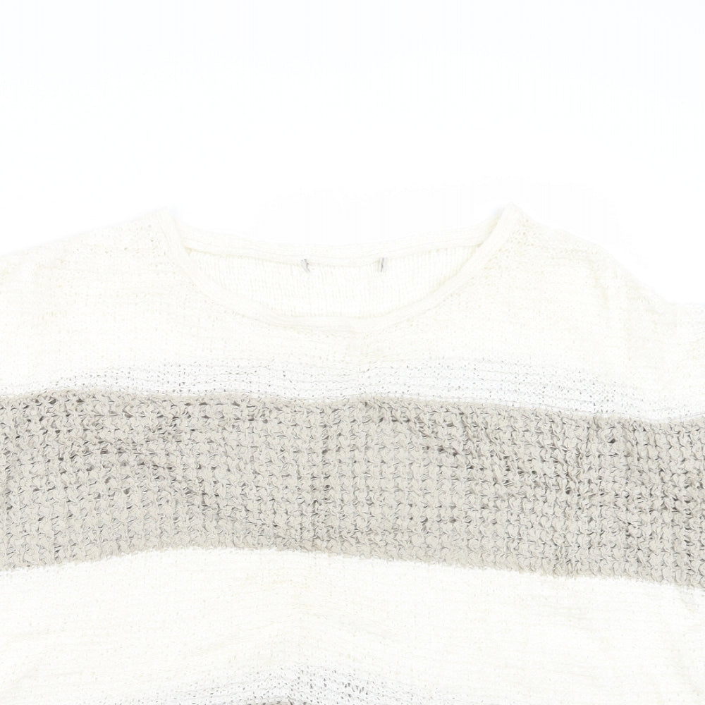 George Womens Beige  Knit Pullover Jumper Size M