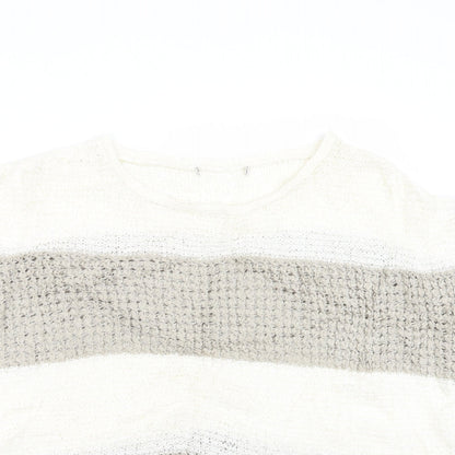 George Womens Beige  Knit Pullover Jumper Size M