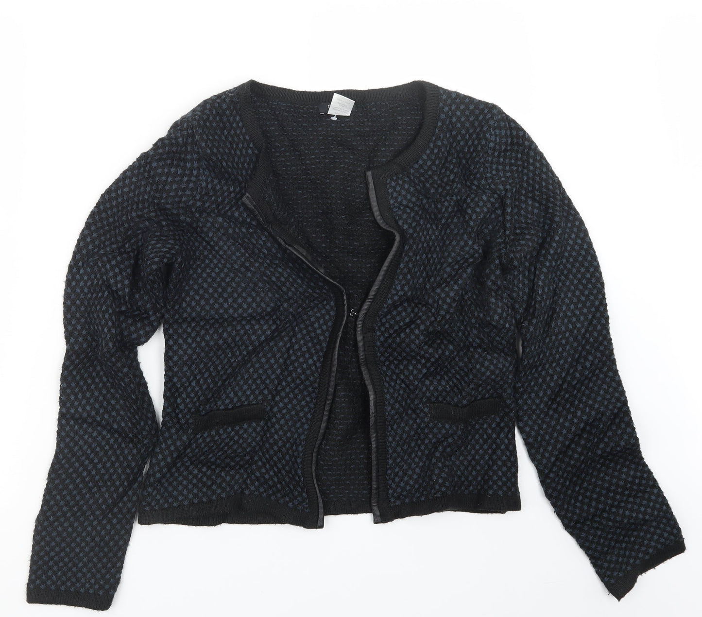La Redoute Womens Black  Knit Cardigan Jumper Size 10