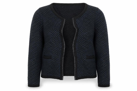 Womens UK Size 10 La Redoute Black Cardigan Jumper