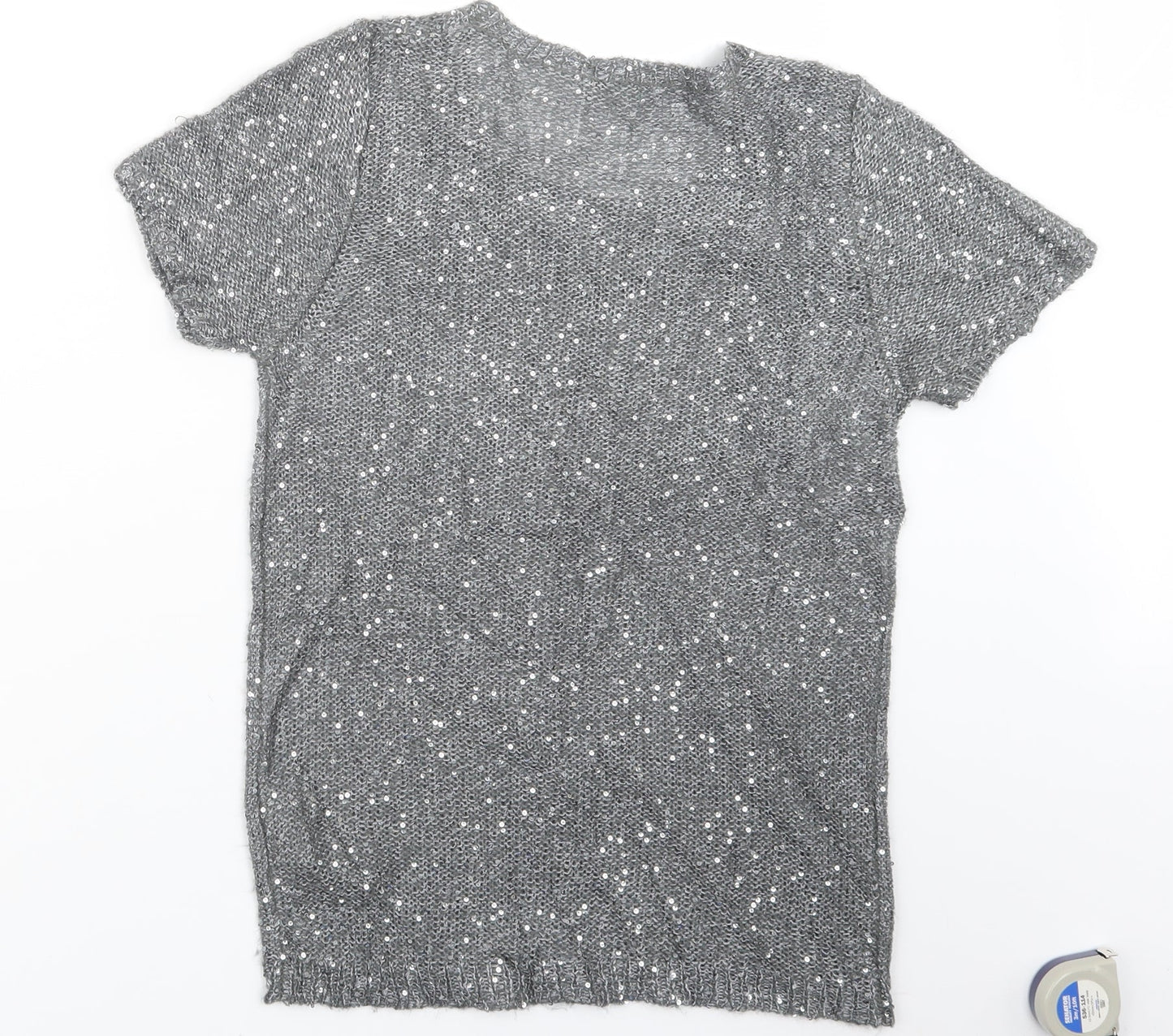 Womens UK Size 12 Marks and Spencer Grey Pullover Jumper