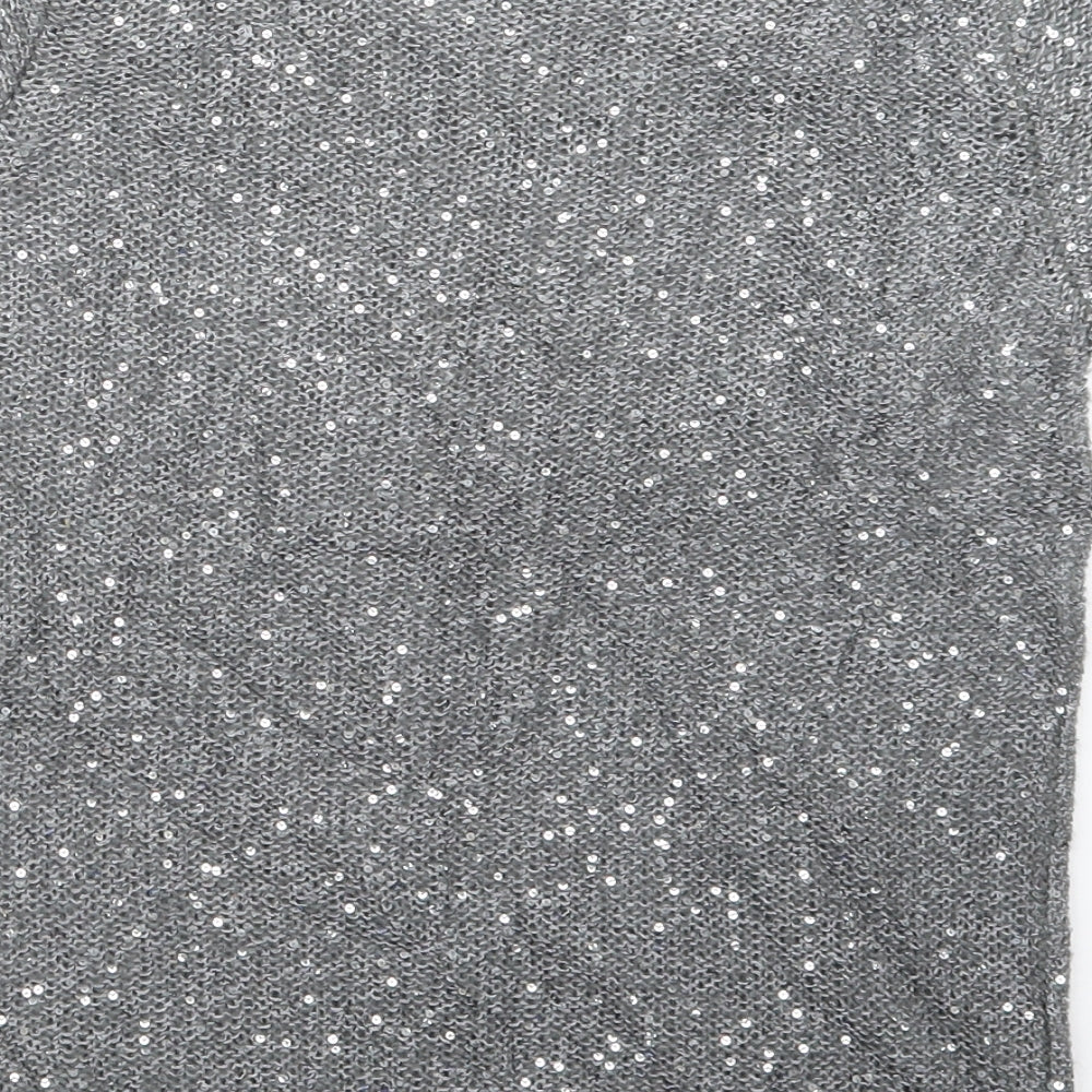 Womens UK Size 12 Marks and Spencer Grey Pullover Jumper
