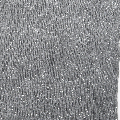 Womens UK Size 12 Marks and Spencer Grey Pullover Jumper