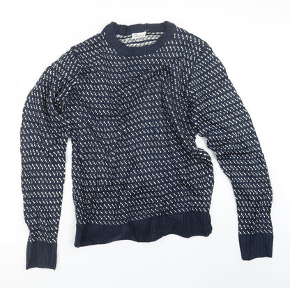 Another Influence Mens Blue  Knit Pullover Jumper Size M