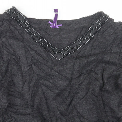 BHS Womens Grey  Knit Pullover Jumper Size 14