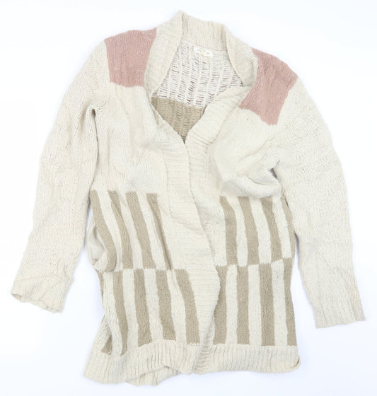 Womens UK Size S Silence + Noise Beige Cardigan Jumper