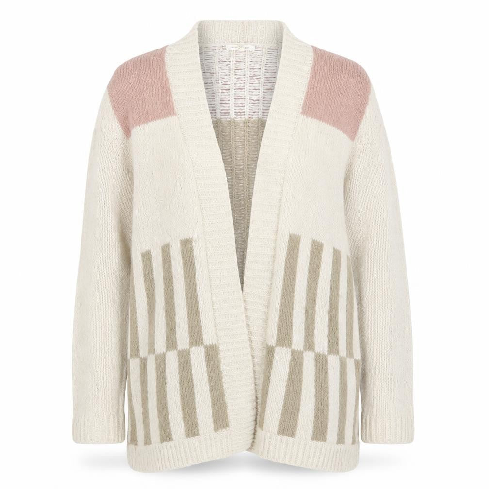 Womens UK Size S Silence + Noise Beige Cardigan Jumper