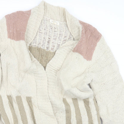 Womens UK Size S Silence + Noise Beige Cardigan Jumper