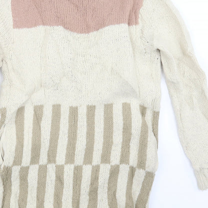 Womens UK Size S Silence + Noise Beige Cardigan Jumper