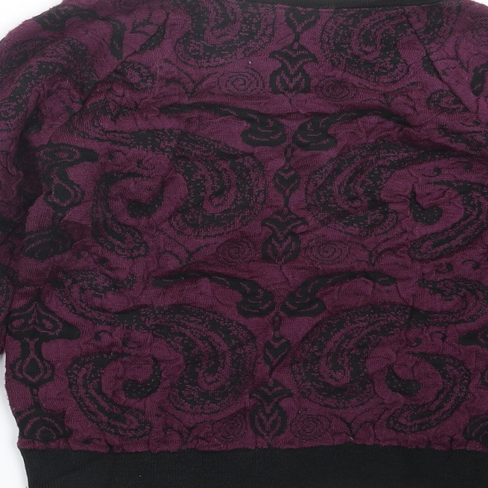 Womens UK Size 8 Miss Selfridge Purple Pullover Jumper