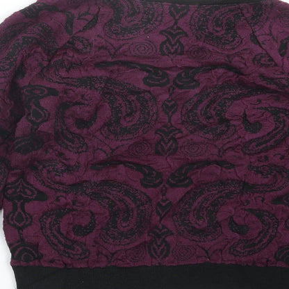 Womens UK Size 8 Miss Selfridge Purple Pullover Jumper
