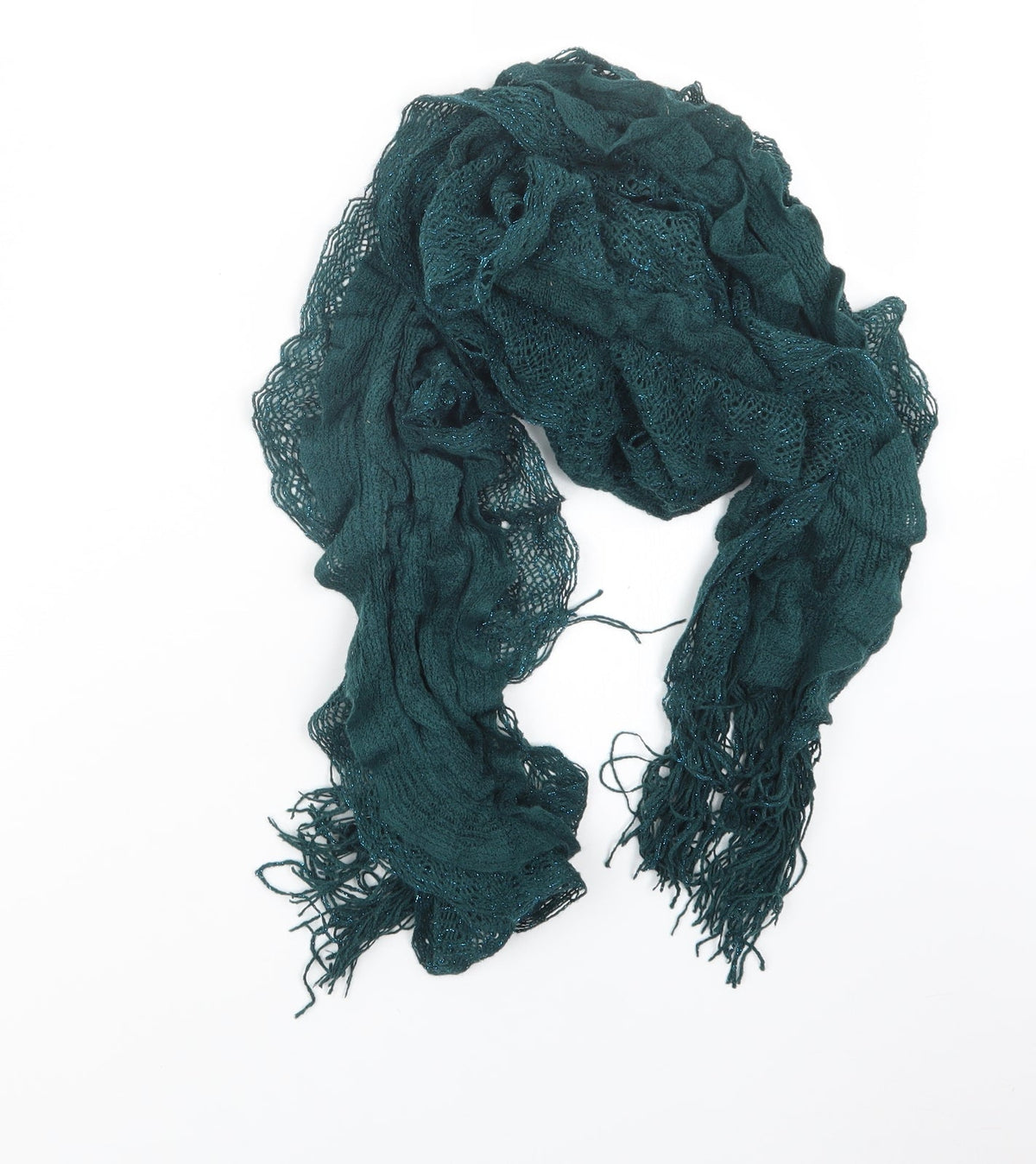 Preworn Womens Blue  Knit  Scarf
