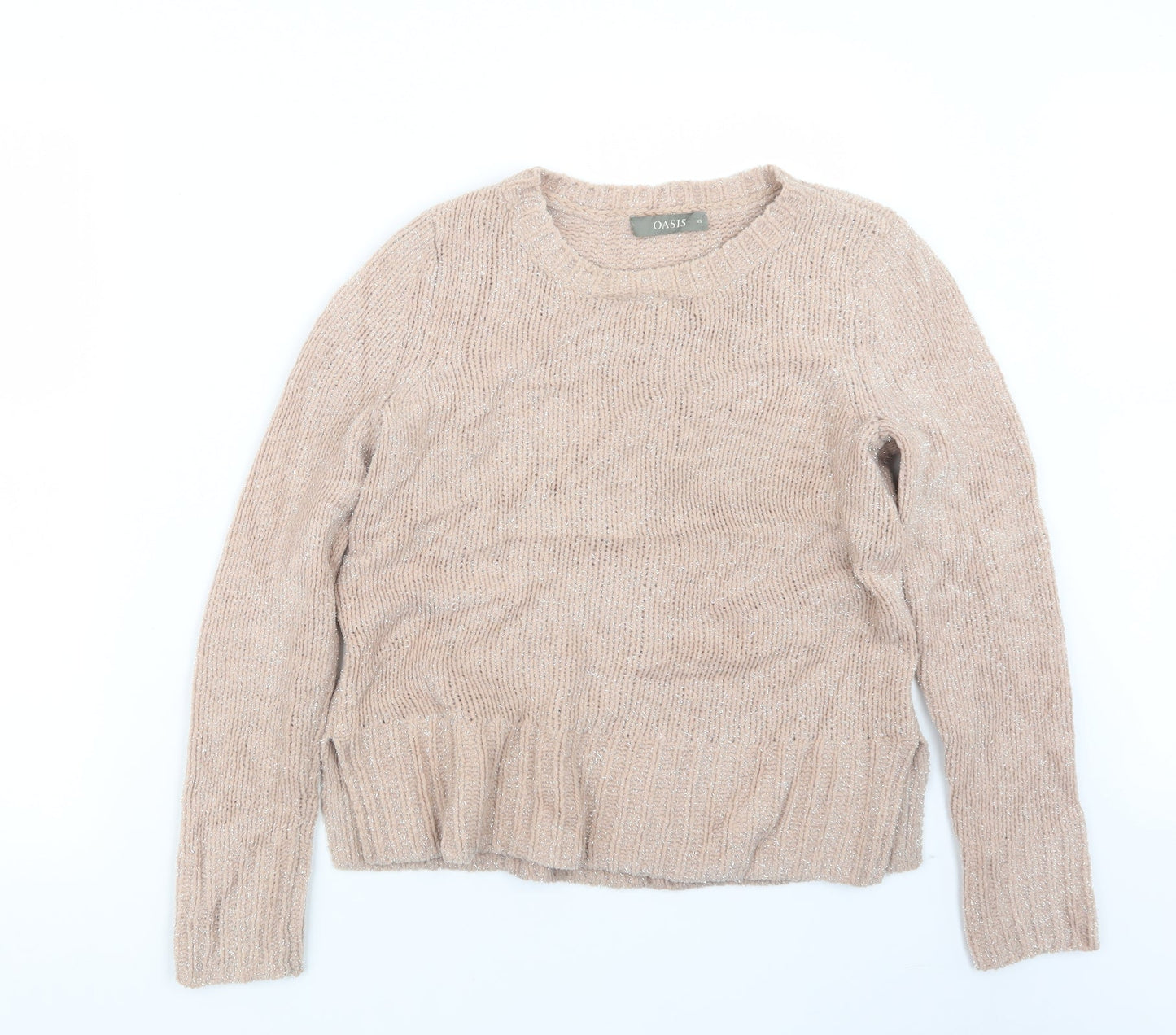 Womens UK Size XS Oasis Pink Pullover Jumper
