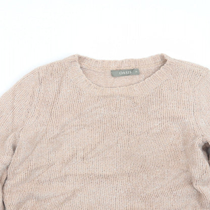 Womens UK Size XS Oasis Pink Pullover Jumper
