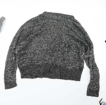 New Look Womens Black  Knit Pullover Jumper Size L