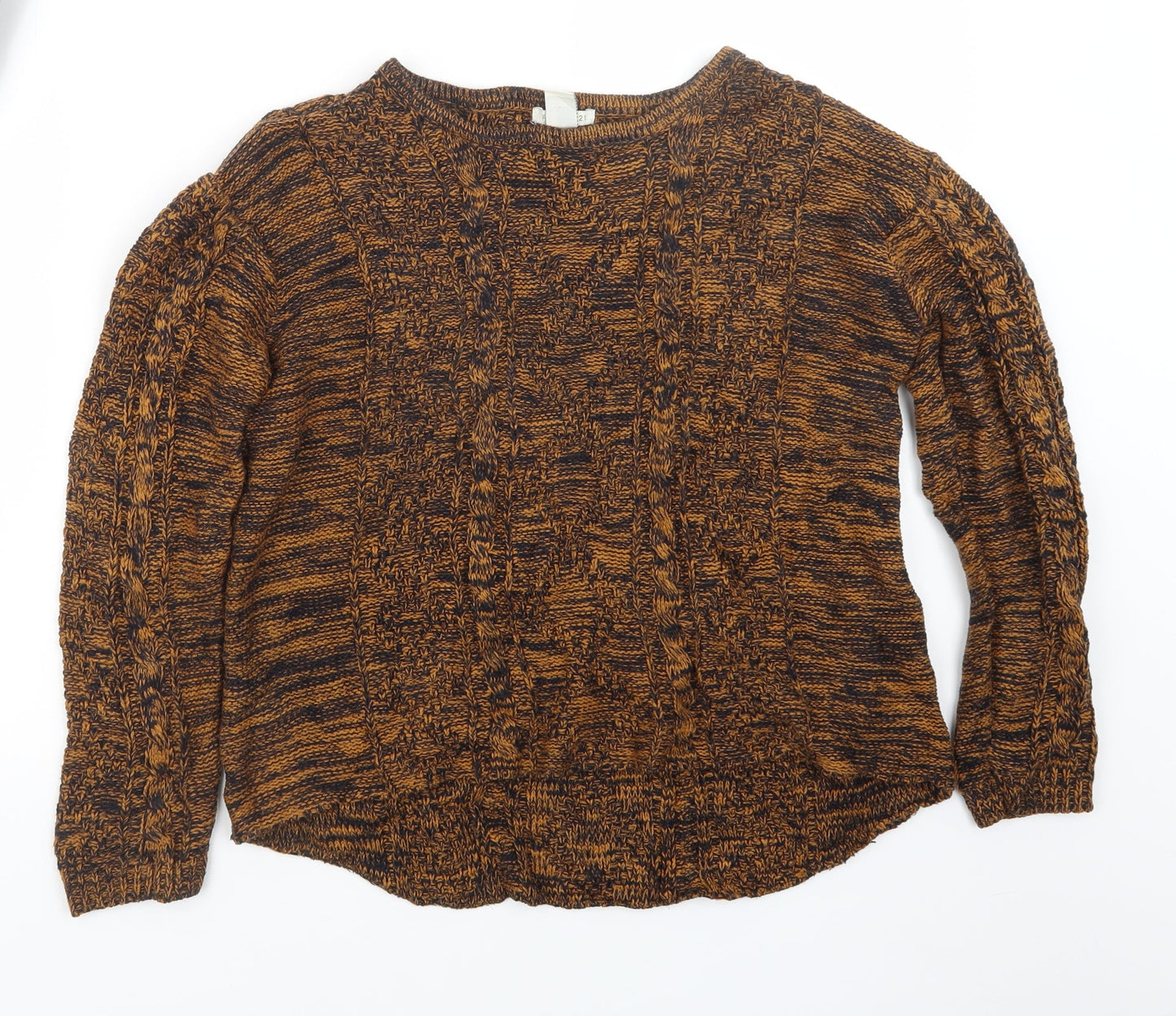 FOREVER 21 Womens Brown  Knit Pullover Jumper Size S