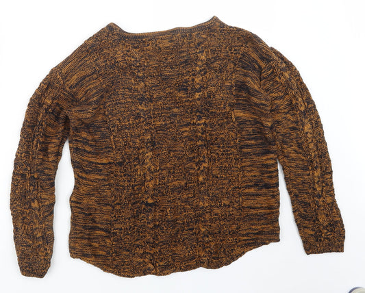 FOREVER 21 Womens Brown  Knit Pullover Jumper Size S