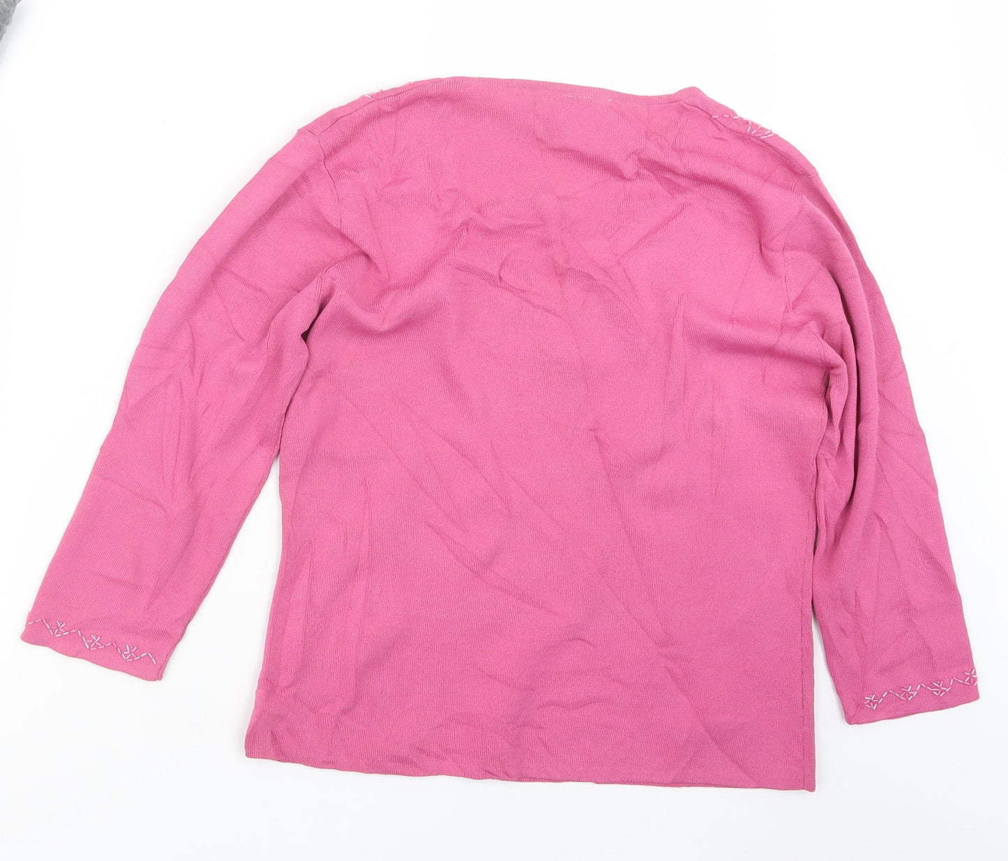 AMARANTO Womens Pink   Pullover Jumper Size 16