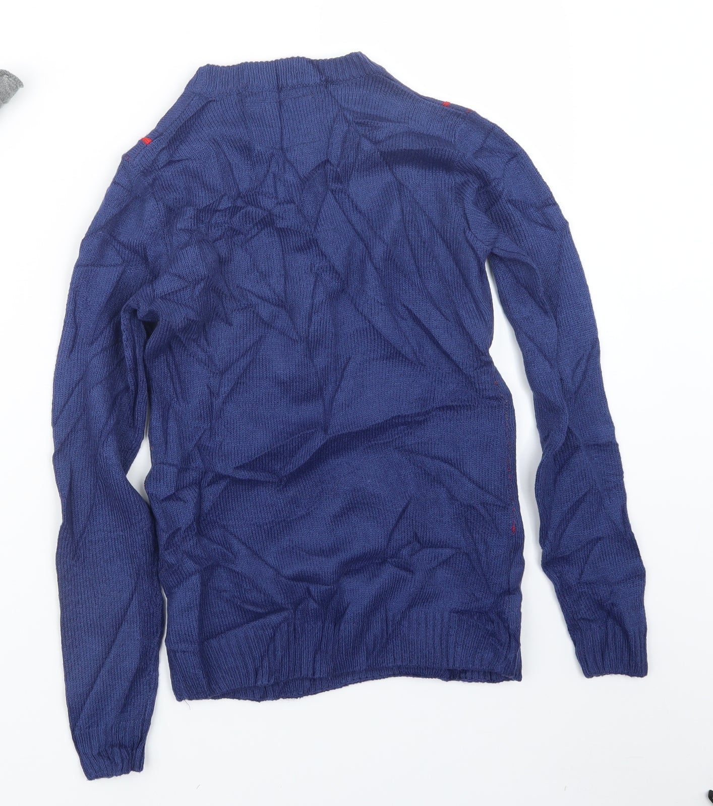 The Christmas Workshop Mens Blue  Knit Pullover Jumper Size S  - Christmas