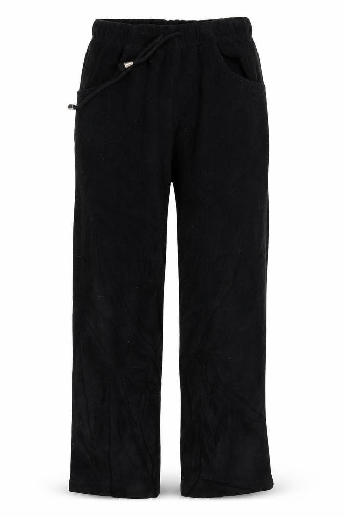 Womens UK Size 8 Damart Regular Fit Sweatpants Black Trousers