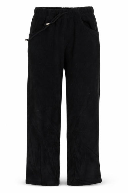 Womens UK Size 8 Damart Regular Fit Sweatpants Black Trousers