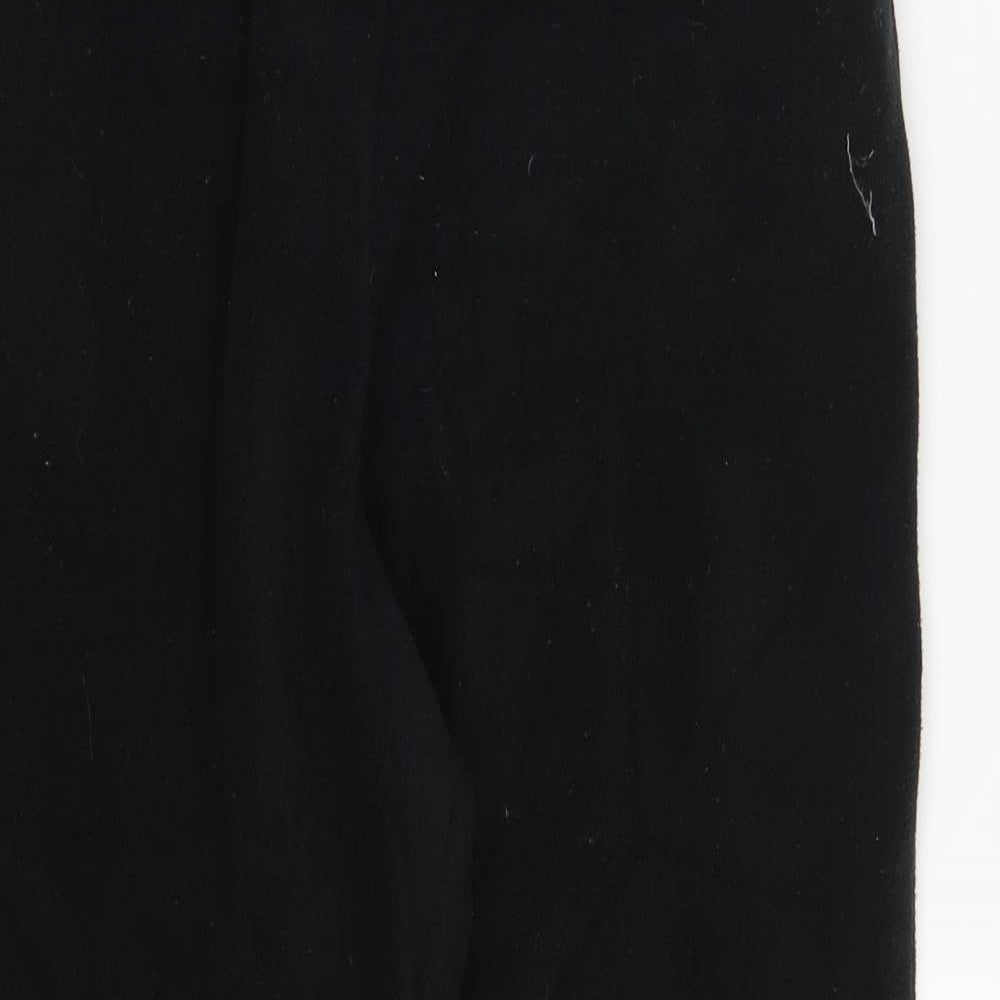 Womens UK Size 8 Damart Regular Fit Sweatpants Black Trousers