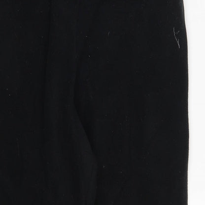 Womens UK Size 8 Damart Regular Fit Sweatpants Black Trousers