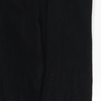 Womens UK Size 8 Damart Regular Fit Sweatpants Black Trousers