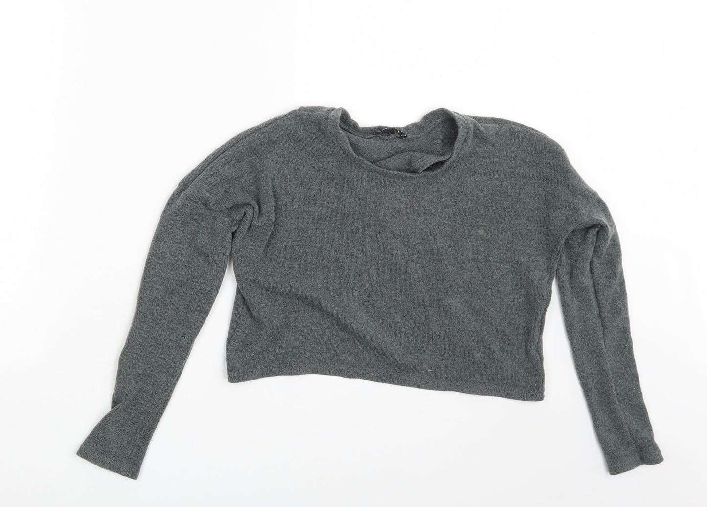 Boohoo Womens Grey   Pullover Jumper Size 4