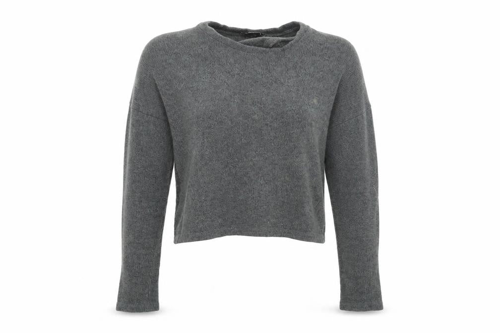 Womens UK Size 4 Boohoo Grey Pullover Jumper