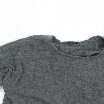 Boohoo Womens Grey   Pullover Jumper Size 4