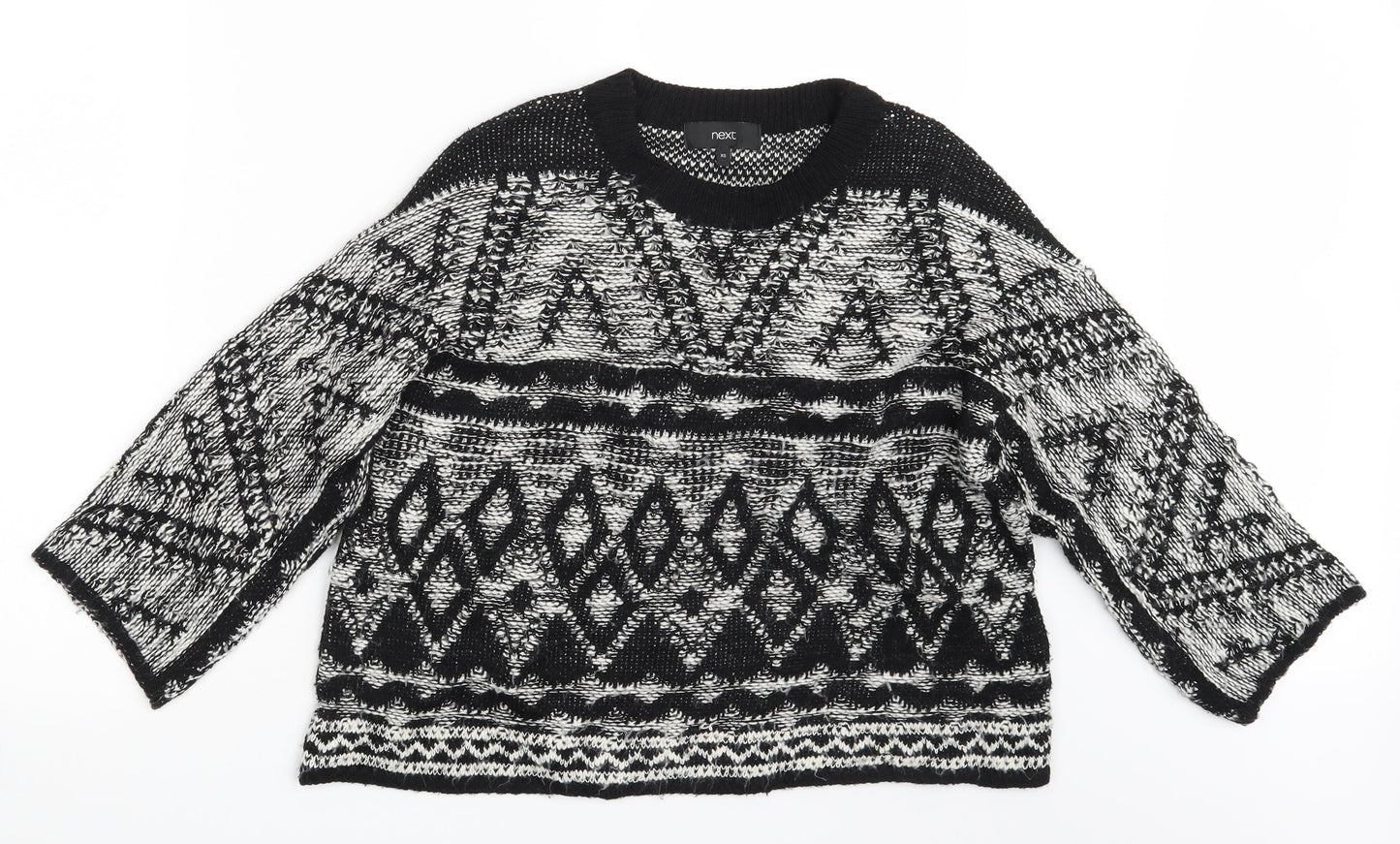 Womens UK Size XS NEXT Black Pullover Jumper