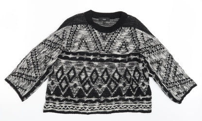 Womens UK Size XS NEXT Black Pullover Jumper