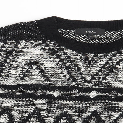 Womens UK Size XS NEXT Black Pullover Jumper
