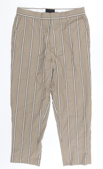 Womens UK Size 30 in ASOS Regular Fit Chino Beige Trousers
