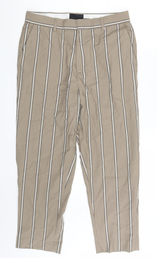 Womens UK Size 30 in ASOS Regular Fit Chino Beige Trousers