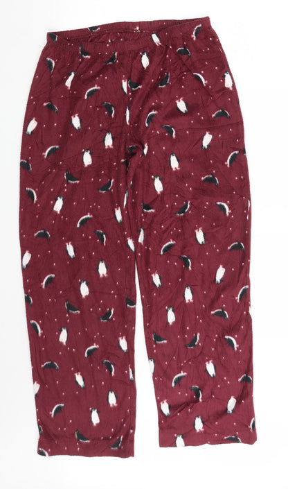 M&S Mens Purple Animal Print  Sweatpants Trousers Size M L27 in