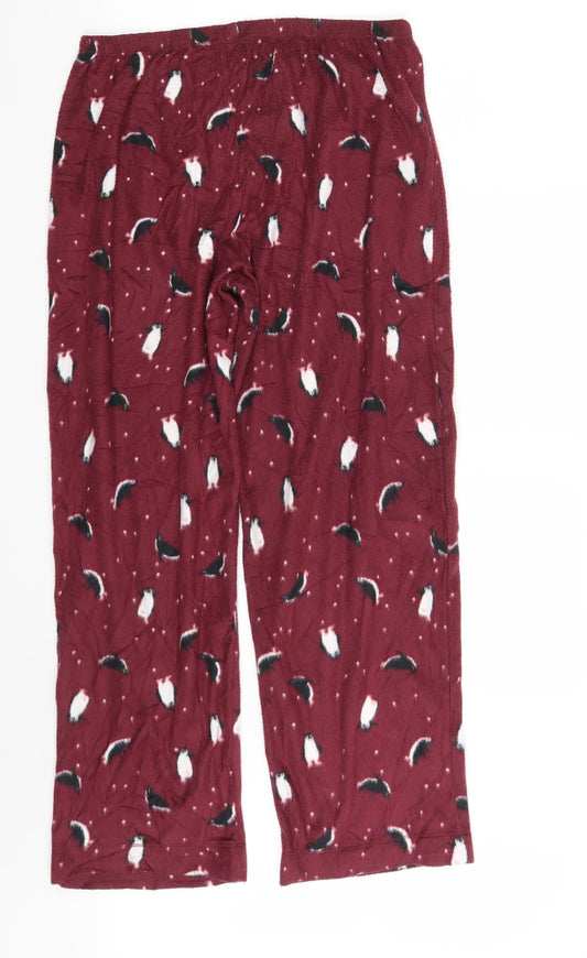 M&S Mens Purple Animal Print  Sweatpants Trousers Size M L27 in