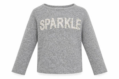 Primark Girls Grey   Pullover Jumper Size 6-7 Years  - Sparkle