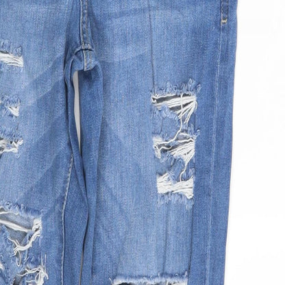 Denim & Co. Womens Blue  Denim Skinny Jeans Size 10 L29 in