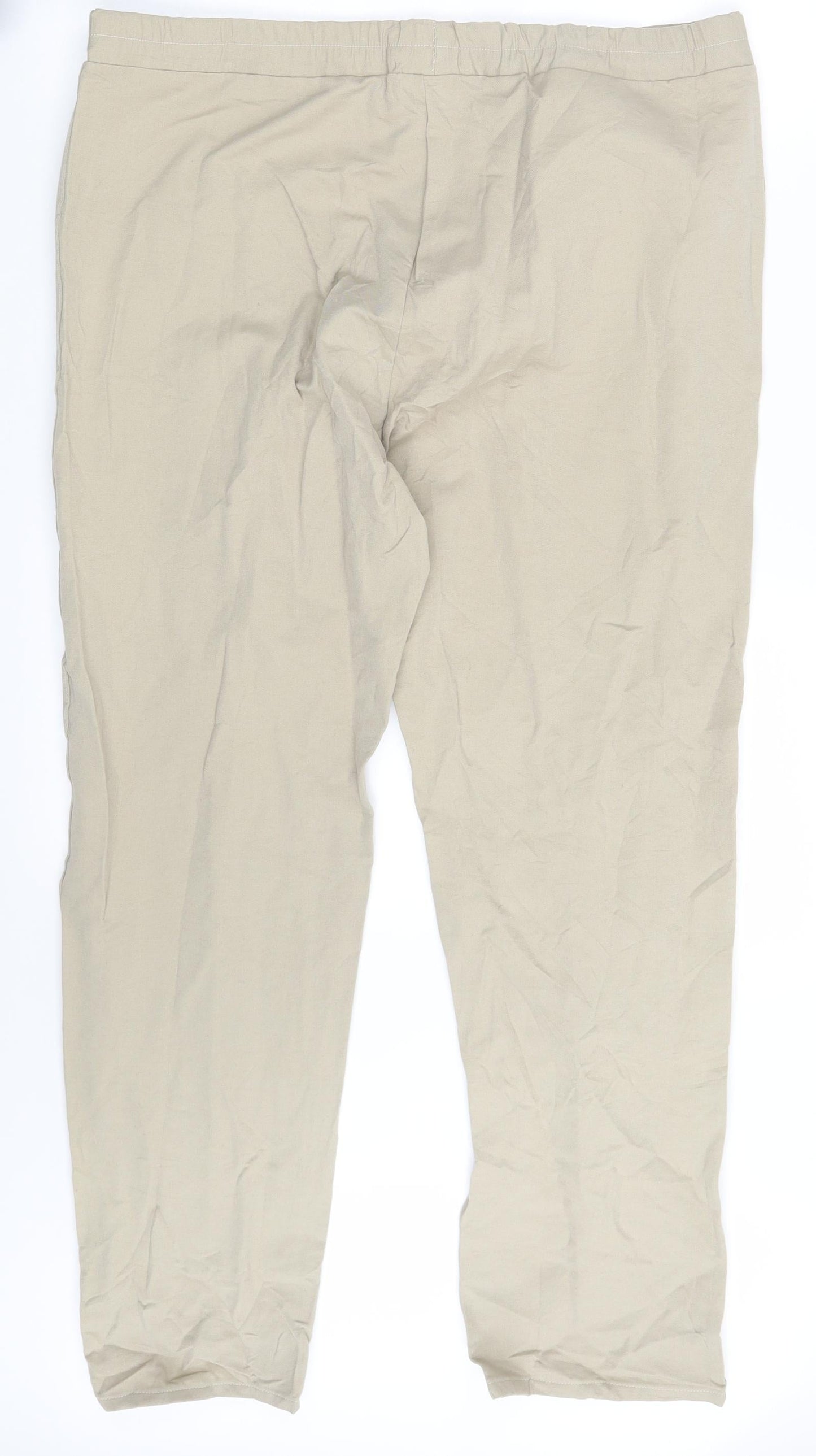 Womens UK Size One Size Preworn  Jegging Beige Leggings