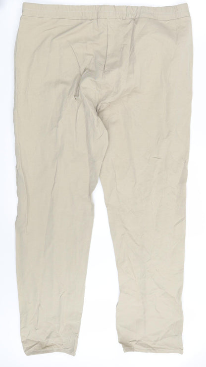 Womens UK Size One Size Preworn  Jegging Beige Leggings