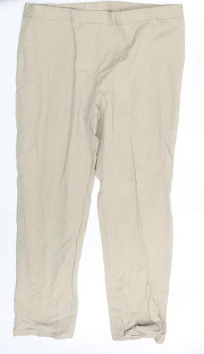 Womens UK Size One Size Preworn  Jegging Beige Leggings