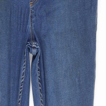 New Look Womens Blue  Denim Jegging Leggings Size 12 L28 in