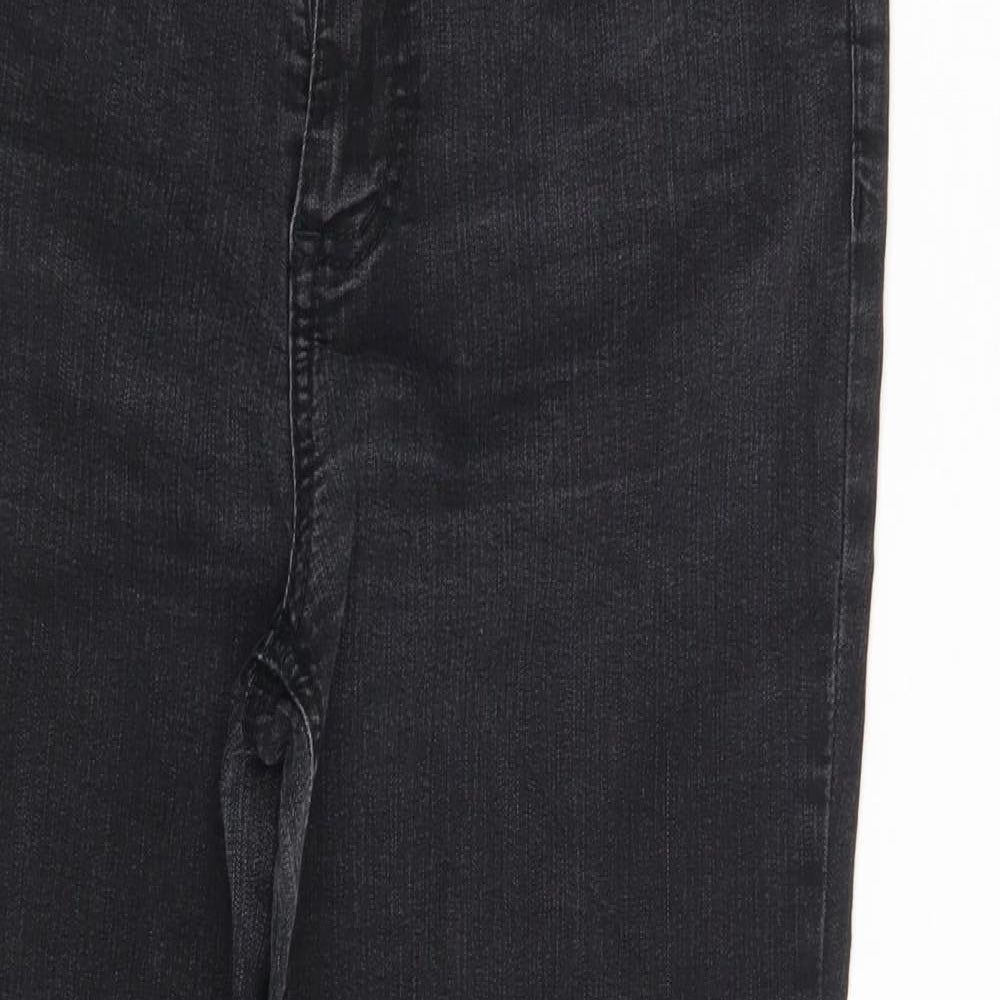 Snooker Jeans Womens Black  Denim Straight Jeans One Size L27 in